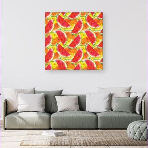 WRT Ltd Melon Print Canvas - Small 10" x 10" WRT Ltd Melon Print Canvas - Small 10" x 10"
