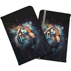 WRT Ltd Tiger Face Splashart Dark Background Passport Cover WRT Ltd Tiger Face Splashart Dark Background Passport Cover