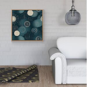 WRT Ltd Blue Moon and Sun Framed Canvas - 40" x 40" - White WRT Ltd Blue Moon and Sun Framed Canvas - 40" x 40" - White