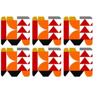 XS-Stock.com Ltd Set of 6 Coasters Classic Designs Cork Back Square Mats - Go Bold XS-Stock.com Ltd Set of 6 Coasters Classic Designs Cork Back Square Mats - Go Bold