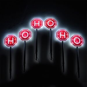 XS-Stock.com Ltd 6 HO HO HO Christmas Pathway Outdoor Garden Lights Stakes XS-Stock.com Ltd 6 HO HO HO Christmas Pathway Outdoor Garden Lights Stakes