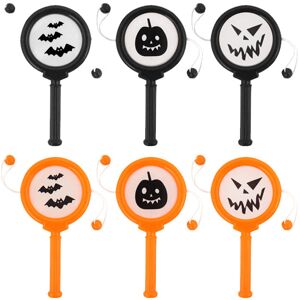 Party Perfecto 6 Mini Halloween Hand Drums Party Perfecto 6 Mini Halloween Hand Drums