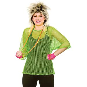 XS-Stock.com Ltd Neon Mesh Top 80s Retro Net Festival Hen Fancy Dress - Neon Green - Plus Size XS-Stock.com Ltd Neon Mesh Top 80s Retro Net Festival Hen Fancy Dress - Neon Green - Plus Size