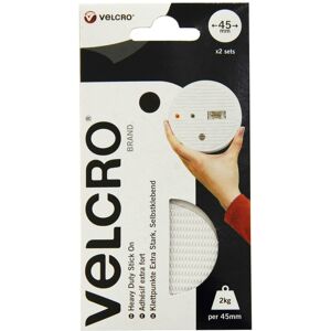 XS-Stock.com Ltd VELCRO® Brand Heavy Duty Stick On Large Coins 45mm 2 Sets - White XS-Stock.com Ltd VELCRO® Brand Heavy Duty Stick On Large Coins 45mm 2 Sets - White