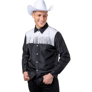Why Not Shop UK Ltd Adults Cowboy Shirts Black And White Large Why Not Shop UK Ltd Adults Cowboy Shirts Black And White Large