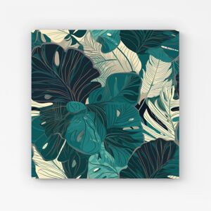 WRT Ltd Tropical Green Leaves Canvas - Extra Large 40" x 40" WRT Ltd Tropical Green Leaves Canvas - Extra Large 40" x 40"