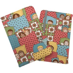 WRT Ltd Hand Drawn Sleeping Doodle Faces Passport Cover WRT Ltd Hand Drawn Sleeping Doodle Faces Passport Cover