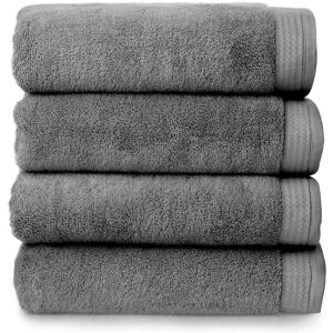 XS-Stock.com Ltd Welhome Luxury 4 Bath Towels Set 575gsm - Charcoal XS-Stock.com Ltd Welhome Luxury 4 Bath Towels Set 575gsm - Charcoal