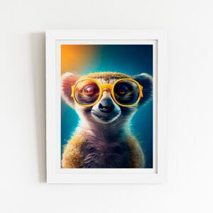 WRT Ltd Meerkat Splashart Art Prints - 8" x 10" - White frame WRT Ltd Meerkat Splashart Art Prints - 8" x 10" - White frame