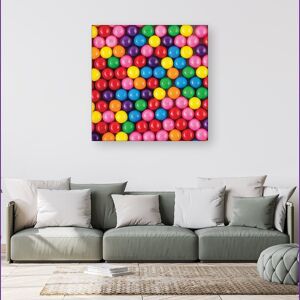 WRT Ltd Brightly Colored Gum Balls Canvas - Small 10" x 10" WRT Ltd Brightly Colored Gum Balls Canvas - Small 10" x 10"