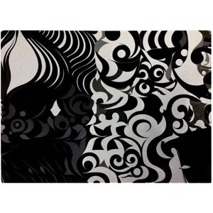 WRT Ltd Black Grey Abstract Glass Chopping Board WRT Ltd Black Grey Abstract Glass Chopping Board