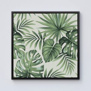 WRT Ltd Exotic Palm Leaves Framed Canvas - 10" x 10" - Black WRT Ltd Exotic Palm Leaves Framed Canvas - 10" x 10" - Black