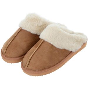 XS-Stock.com Ltd Womens Mule Slippers Luxury Microsuede Faux Fur Non-Slip - Tan - 4 XS-Stock.com Ltd Womens Mule Slippers Luxury Microsuede Faux Fur Non-Slip - Tan - 4