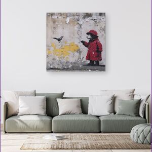 WRT Ltd Banksy Inspired Bear Canvas - Extra Large 40" x 40" WRT Ltd Banksy Inspired Bear Canvas - Extra Large 40" x 40"