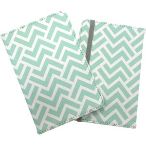 WRT Ltd Green Geometric Pattern Passport Cover WRT Ltd Green Geometric Pattern Passport Cover