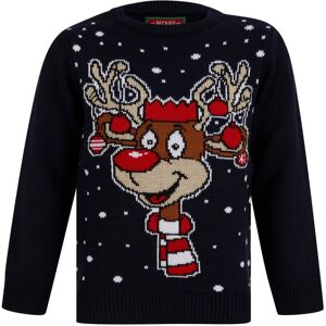 XS-Stock.com Ltd Kids LED Reindeer Christmas Jumper Light Up Baubles - Ink - 4-5 XS-Stock.com Ltd Kids LED Reindeer Christmas Jumper Light Up Baubles - Ink - 4-5