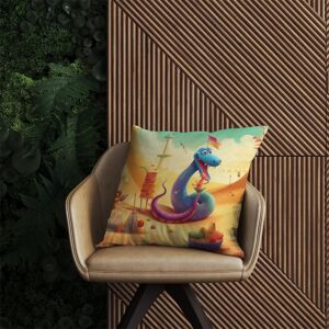 WRT Ltd Snake On A Beach Holiday Outdoor Cushion - 60cm x 60cm WRT Ltd Snake On A Beach Holiday Outdoor Cushion - 60cm x 60cm