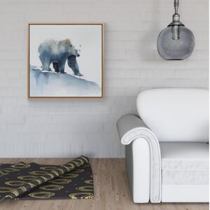 WRT Ltd Polar Bear Watercolour Framed Canvas - 30" x 30" - Pine WRT Ltd Polar Bear Watercolour Framed Canvas - 30" x 30" - Pine