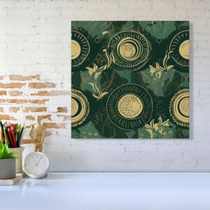 WRT Ltd Abstract Green Gold Moon Pattern Canvas - Large 30" x 30" WRT Ltd Abstract Green Gold Moon Pattern Canvas - Large 30" x 30"