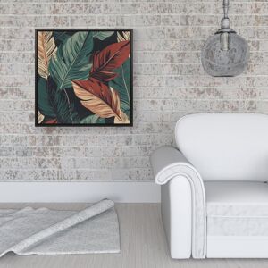 WRT Ltd Autumn Colour Leaves Framed Canvas - 16" x 16" - Black WRT Ltd Autumn Colour Leaves Framed Canvas - 16" x 16" - Black