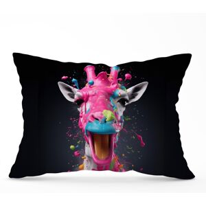 WRT Ltd Splashart Giraffe Face Pink Cushions - 33cm x 48cm WRT Ltd Splashart Giraffe Face Pink Cushions - 33cm x 48cm