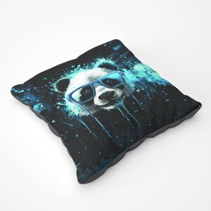 WRT Ltd Blue Splashart Panda Face Floor Cushion WRT Ltd Blue Splashart Panda Face Floor Cushion