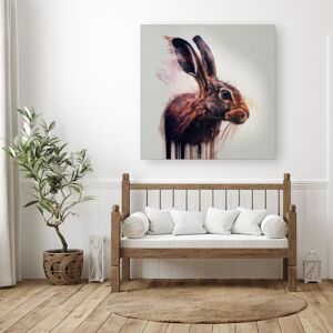 WRT Ltd Hare Face Splashart Canvas - Medium 16" x 16" WRT Ltd Hare Face Splashart Canvas - Medium 16" x 16"