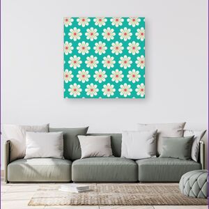 WRT Ltd Daisy Pattern Canvas - Small 10" x 10" WRT Ltd Daisy Pattern Canvas - Small 10" x 10"