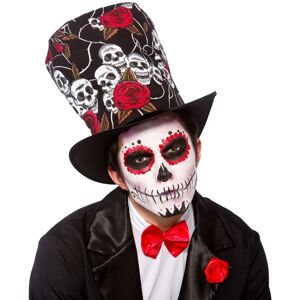 XS-Stock.com Ltd Adults Day of The Dead Top Hat Skulls Roses Fancy Dress XS-Stock.com Ltd Adults Day of The Dead Top Hat Skulls Roses Fancy Dress