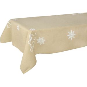 XS-Stock.com Ltd Let It Snow Fabric Tablecloths / Napkins Xmas Decoration - Biscuit - 52 x 90" XS-Stock.com Ltd Let It Snow Fabric Tablecloths / Napkins Xmas Decoration - Biscuit - 52 x 90"