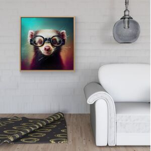 WRT Ltd Ferret Splashart Framed Canvas - 40" x 40" - Pine WRT Ltd Ferret Splashart Framed Canvas - 40" x 40" - Pine