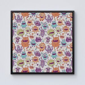 WRT Ltd Playful Halloween Monsters Framed Canvas - 10" x 10" - Black WRT Ltd Playful Halloween Monsters Framed Canvas - 10" x 10" - Black