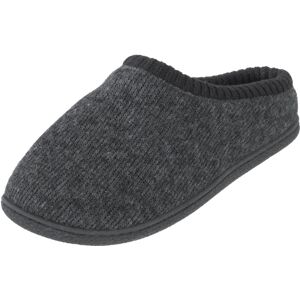 XS-Stock.com Ltd Mens Knitted Mule Slippers With Soft Fleecy Lining Non-Slip - Grey - 6 XS-Stock.com Ltd Mens Knitted Mule Slippers With Soft Fleecy Lining Non-Slip - Grey - 6
