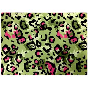 WRT Ltd Green And Pink Leopard Print Glass Chopping Board WRT Ltd Green And Pink Leopard Print Glass Chopping Board