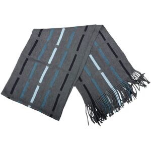 XS-Stock.com Ltd Mens Scarf Traditional Soft Knit Design With Fringe - Alberta Charcoal XS-Stock.com Ltd Mens Scarf Traditional Soft Knit Design With Fringe - Alberta Charcoal