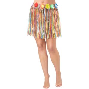 XS-Stock.com Ltd Short Hula Grass Skirt With Flowers Hawaiian Beach Party 40cm - Multi XS-Stock.com Ltd Short Hula Grass Skirt With Flowers Hawaiian Beach Party 40cm - Multi