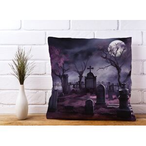 WRT Ltd Witchs Moonlit Cemetery Design Cushions - 60cm x 60cm WRT Ltd Witchs Moonlit Cemetery Design Cushions - 60cm x 60cm
