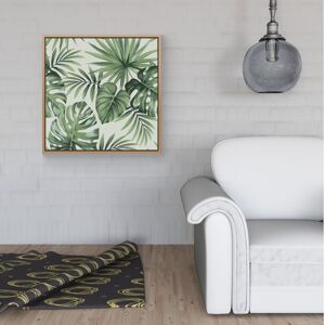 WRT Ltd Exotic Palm Leaves Framed Canvas - 40" x 40" - Pine WRT Ltd Exotic Palm Leaves Framed Canvas - 40" x 40" - Pine