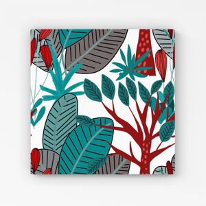 WRT Ltd Jungle Exotic Summer Tropical Leaves Canvas - Extra Large 40" x 40" WRT Ltd Jungle Exotic Summer Tropical Leaves Canvas - Extra Large 40" x 40"