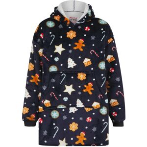 XS-Stock.com Ltd Adults Christmas Hoodie Blanket Festive Fleece Hooded Top One Size - Navy XS-Stock.com Ltd Adults Christmas Hoodie Blanket Festive Fleece Hooded Top One Size - Navy