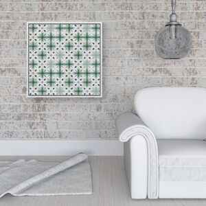 WRT Ltd Christmas Quilting Squares Framed Canvas - 16" x 16" - White WRT Ltd Christmas Quilting Squares Framed Canvas - 16" x 16" - White