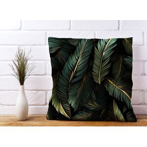 WRT Ltd Green and Gold Leaves Cushions - 60cm x 60cm WRT Ltd Green and Gold Leaves Cushions - 60cm x 60cm