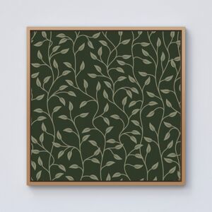 WRT Ltd Green Shrub With Leaves Framed Canvas - 10" x 10" - Pine WRT Ltd Green Shrub With Leaves Framed Canvas - 10" x 10" - Pine