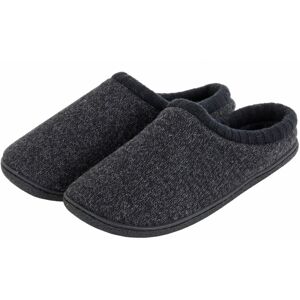 XS-Stock.com Ltd Mens Knitted Mule Slippers With Soft Fleecy Lining Non-Slip - Grey - 10 XS-Stock.com Ltd Mens Knitted Mule Slippers With Soft Fleecy Lining Non-Slip - Grey - 10
