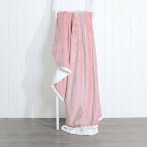 XS-Stock.com Ltd Hodge & Hodge Luxury Sherpa Flannel Blanket 150 x 200cm - Light Pink XS-Stock.com Ltd Hodge & Hodge Luxury Sherpa Flannel Blanket 150 x 200cm - Light Pink