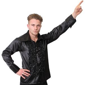 I Love Fancy Dress Adults Black Disco Shirt - 2XL I Love Fancy Dress Adults Black Disco Shirt - 2XL