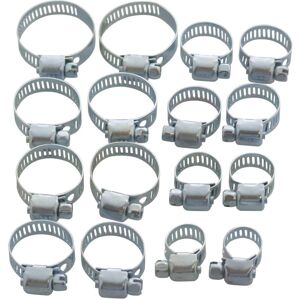 XS-Stock.com Ltd Amtech 16pc Hose Clip Set Anti Rust Zinc Plated 13-32mm Rings XS-Stock.com Ltd Amtech 16pc Hose Clip Set Anti Rust Zinc Plated 13-32mm Rings