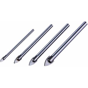 XS-Stock.com Ltd Amtech 4 Piece Glass & Mirror Drill Bit Set 3-8mm XS-Stock.com Ltd Amtech 4 Piece Glass & Mirror Drill Bit Set 3-8mm