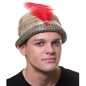 XS-Stock.com Ltd Arabian Nights Sultan Hat Gold Red Jewel Feather Fancy Dress XS-Stock.com Ltd Arabian Nights Sultan Hat Gold Red Jewel Feather Fancy Dress