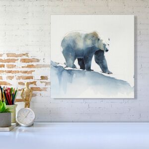 WRT Ltd Polar Bear Watercolour Canvas - Large 30" x 30" WRT Ltd Polar Bear Watercolour Canvas - Large 30" x 30"